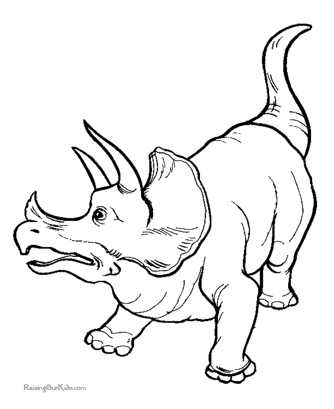 Plansa de colorat cu Dinozauri 12 24